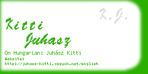 kitti juhasz business card
